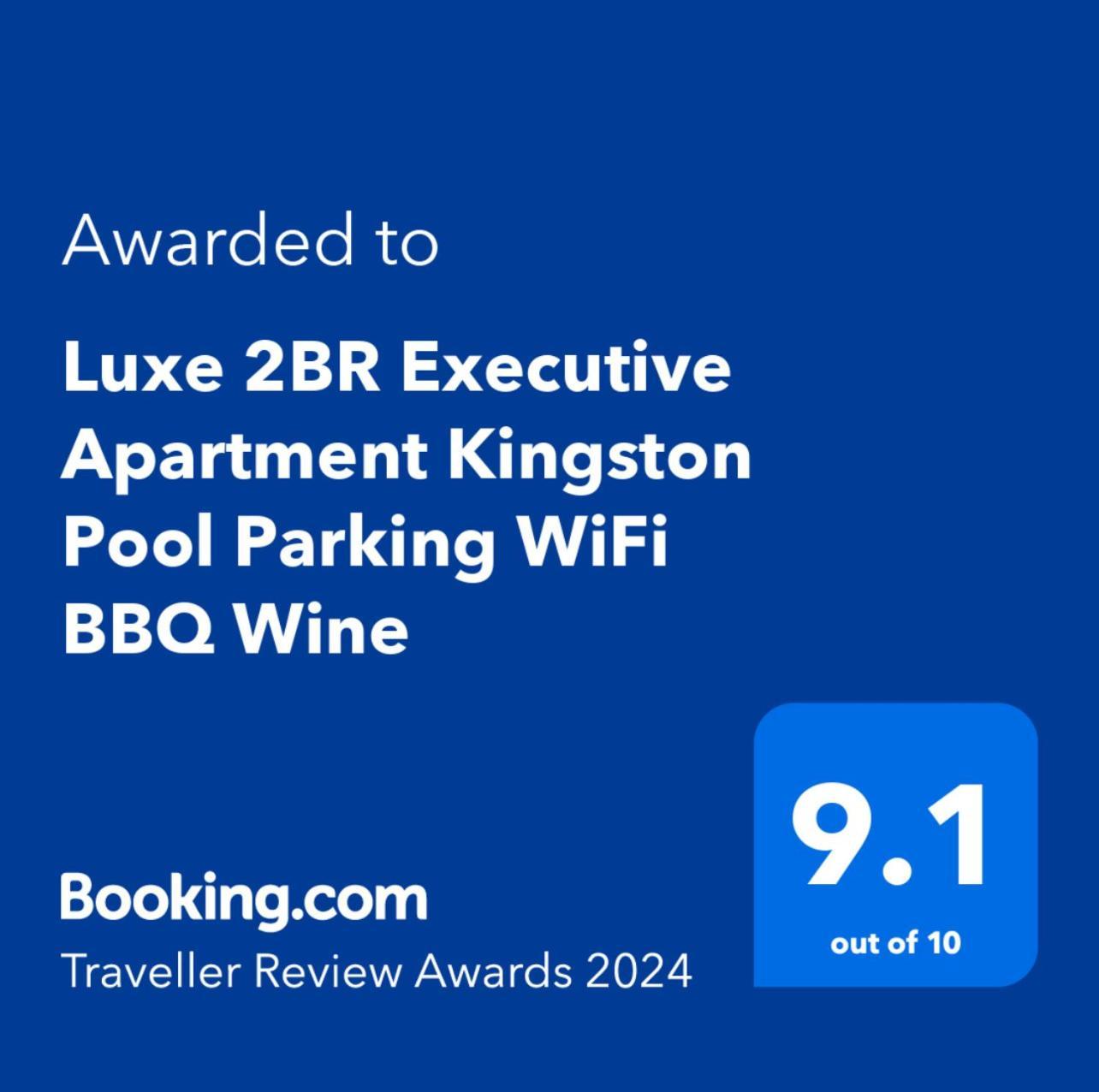 Luxe 2Br Executive Apartment Kingston Pool Parking Wifi Bbq Wine מראה חיצוני תמונה